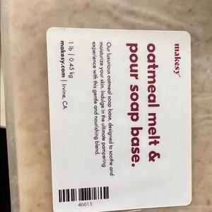 Oatmeal Melt & Pour Soap Base